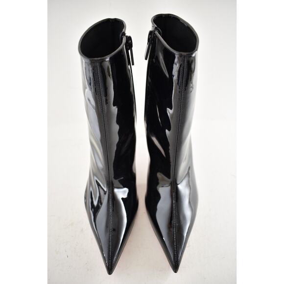 Christian Louboutin Sporty Kate Booty 85 Black Patent CL Ankle Heel Bootie 36.5 - Picture 6 of 15